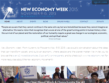 Tablet Screenshot of neweconomyweek.org